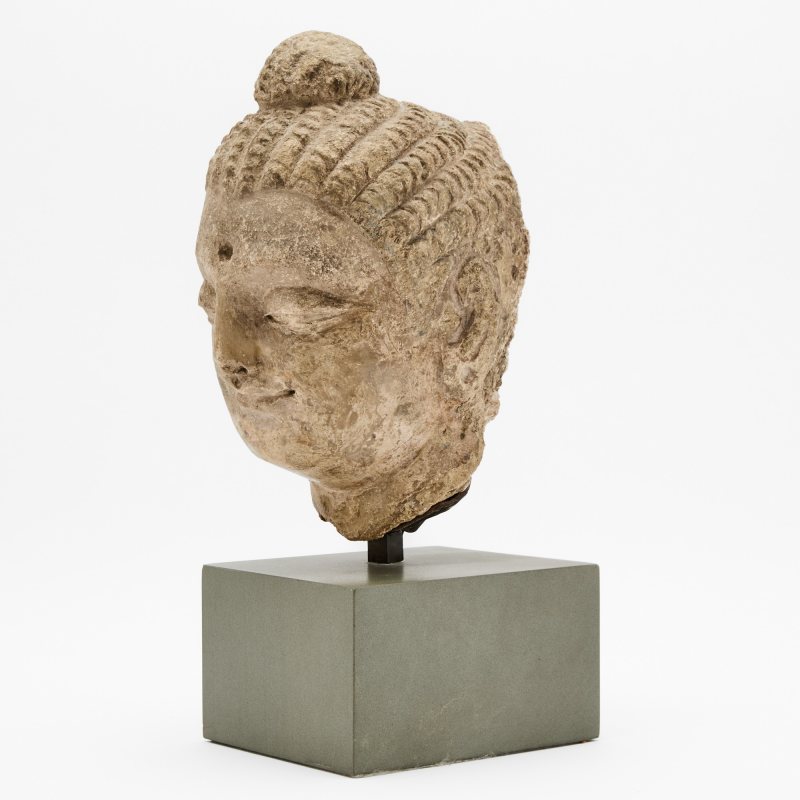 Two Gandharan Buddhistic Head Fragments - 图2