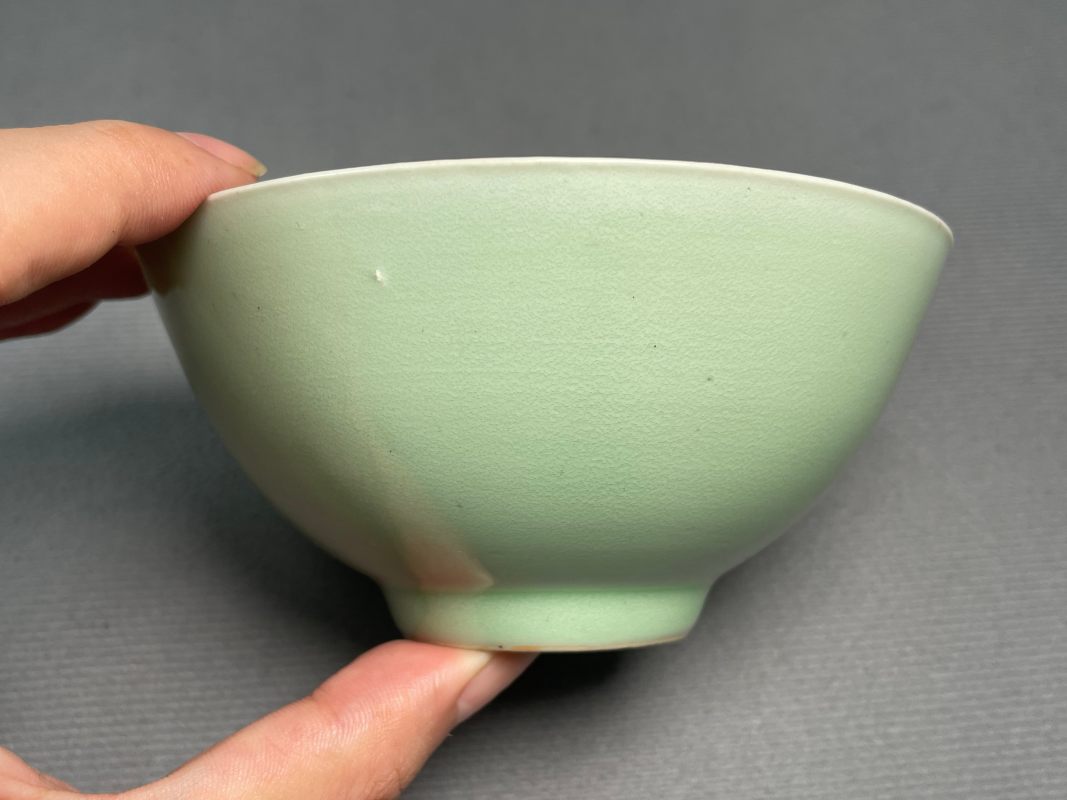 清中期 豆青釉茶园 - 图5