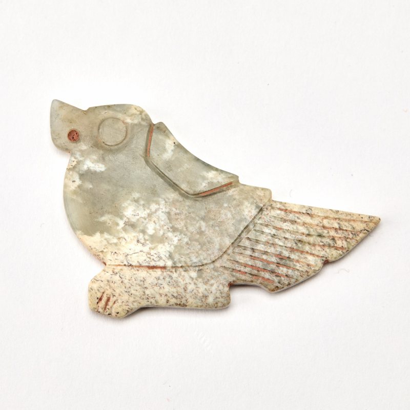 A Chinese Archaistic Jade Pendant of a Bird