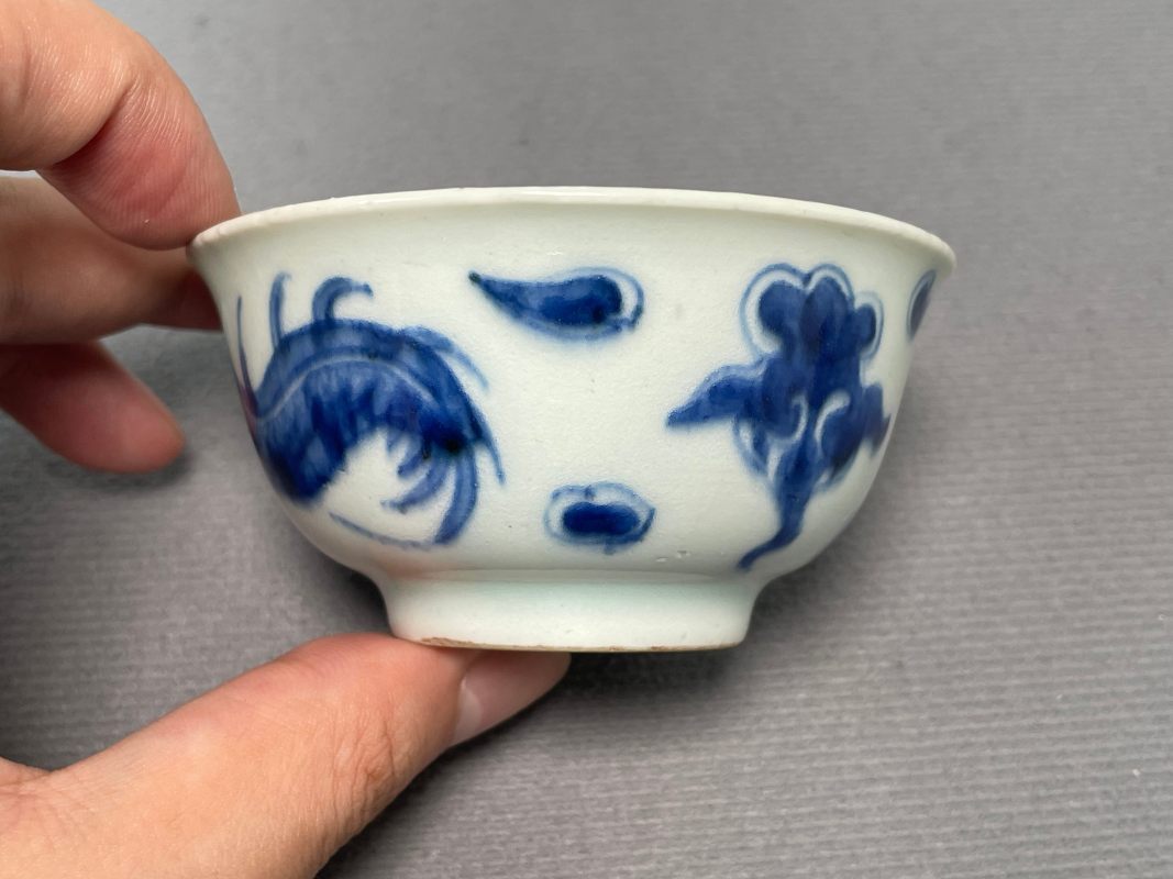 清中期 青花过墙龙纹茶园 - 图10