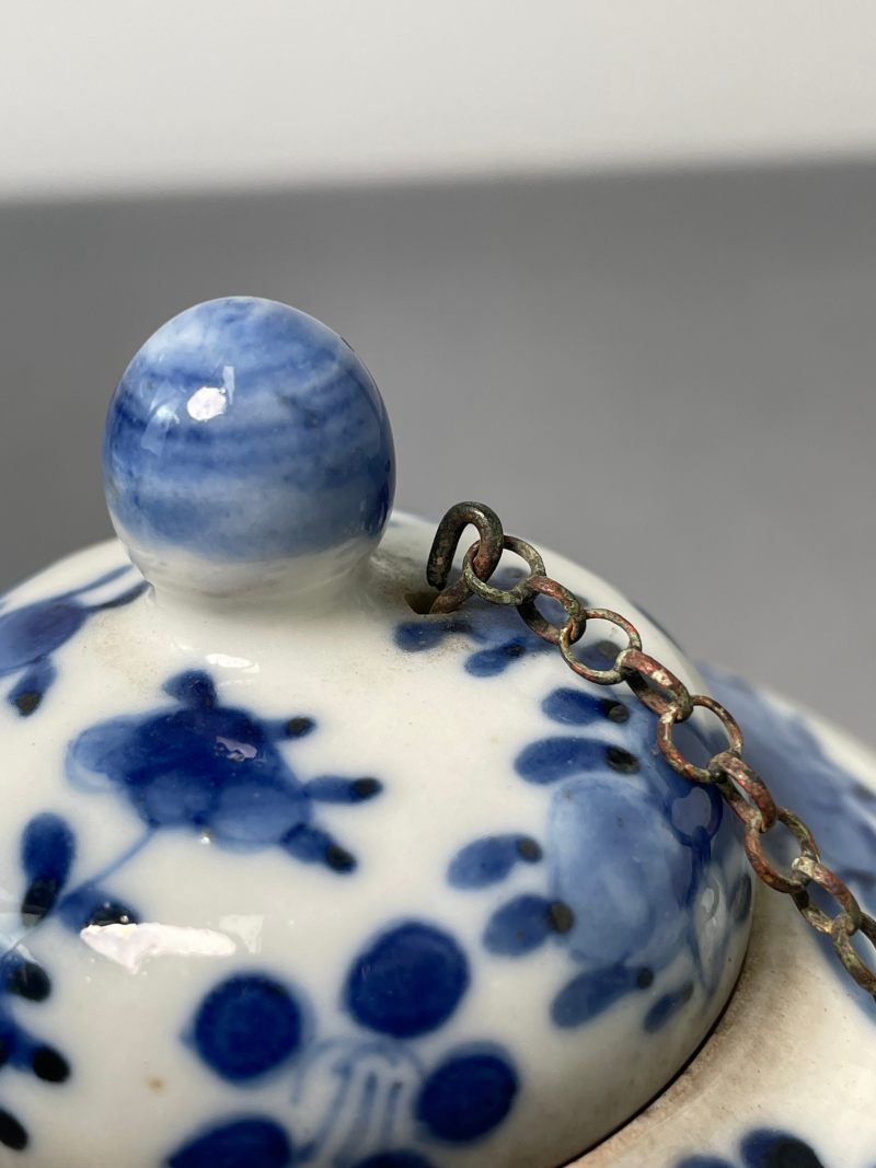 清光绪 青花花鸟纹茶壶 - 图13