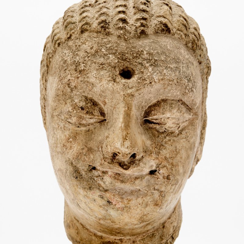 Two Gandharan Buddhistic Head Fragments - 图3