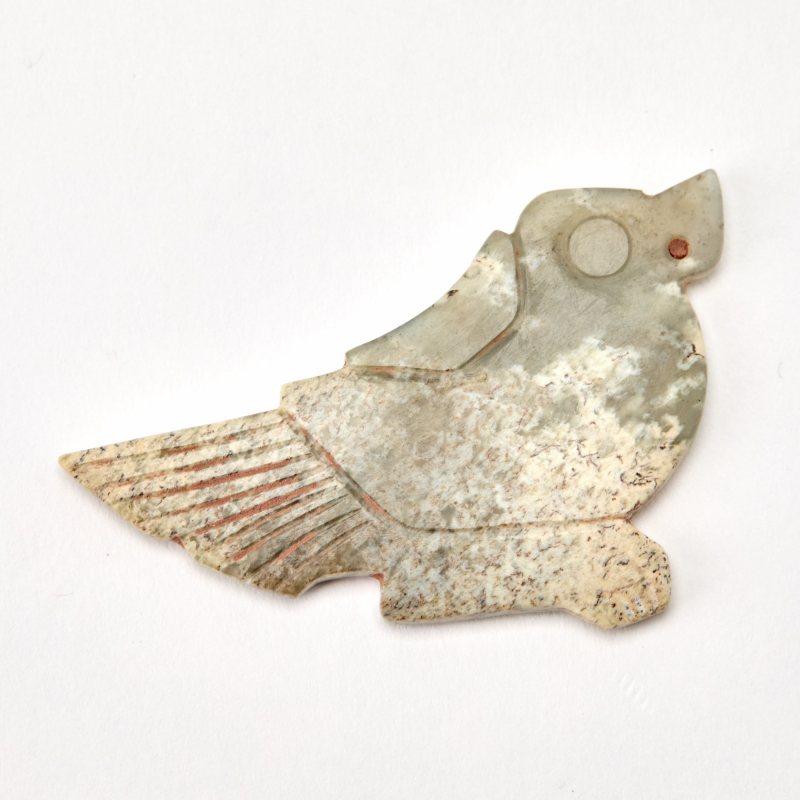 A Chinese Archaistic Jade Pendant of a Bird - 图2