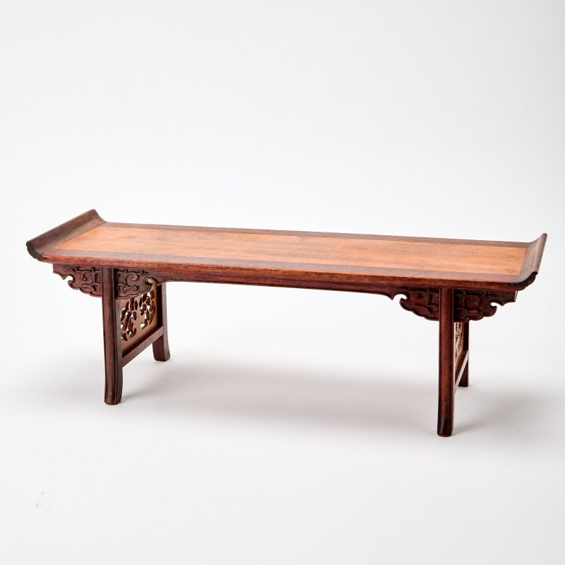 A Chinese Hardwood Miniature Table - 图1