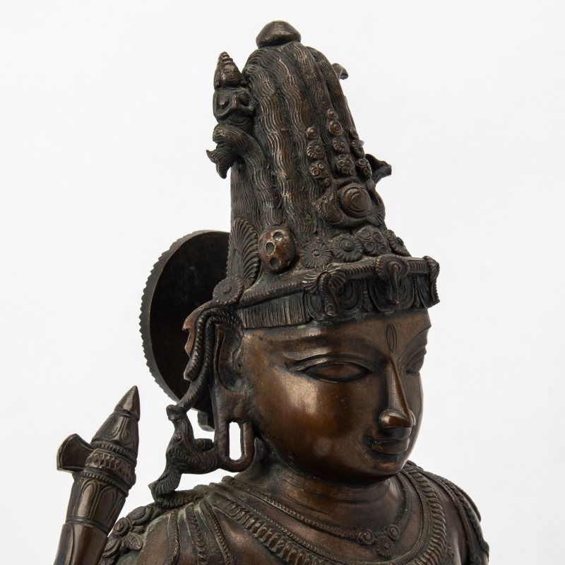 A Large Indian Bronze Figure of Shiva - 图3
