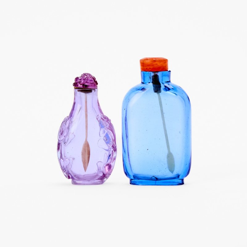 Two Chinese Glass Snuff Bottles