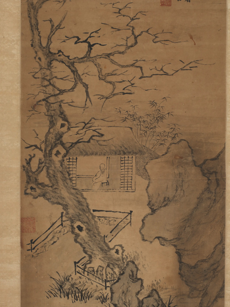 金农 1762年作 枯梅庵主独坐图 - 图5