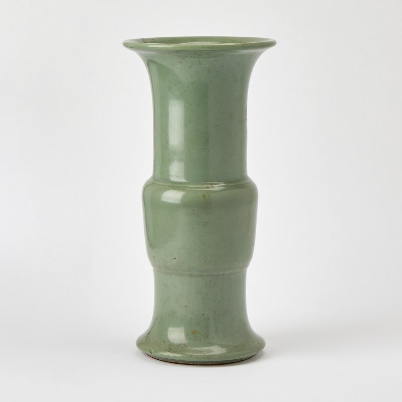 A Chinese Longquan Celadon Vase, Gu