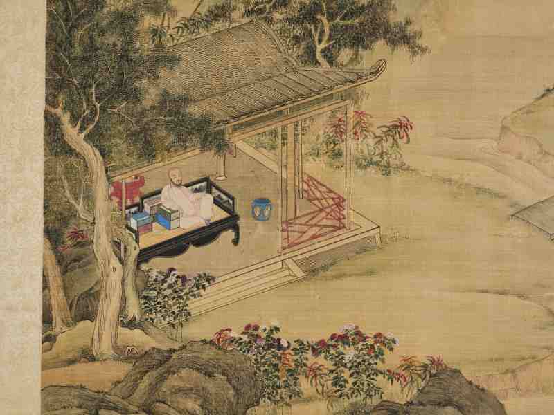张淮、施静  十二月行乐图卷 - 图37