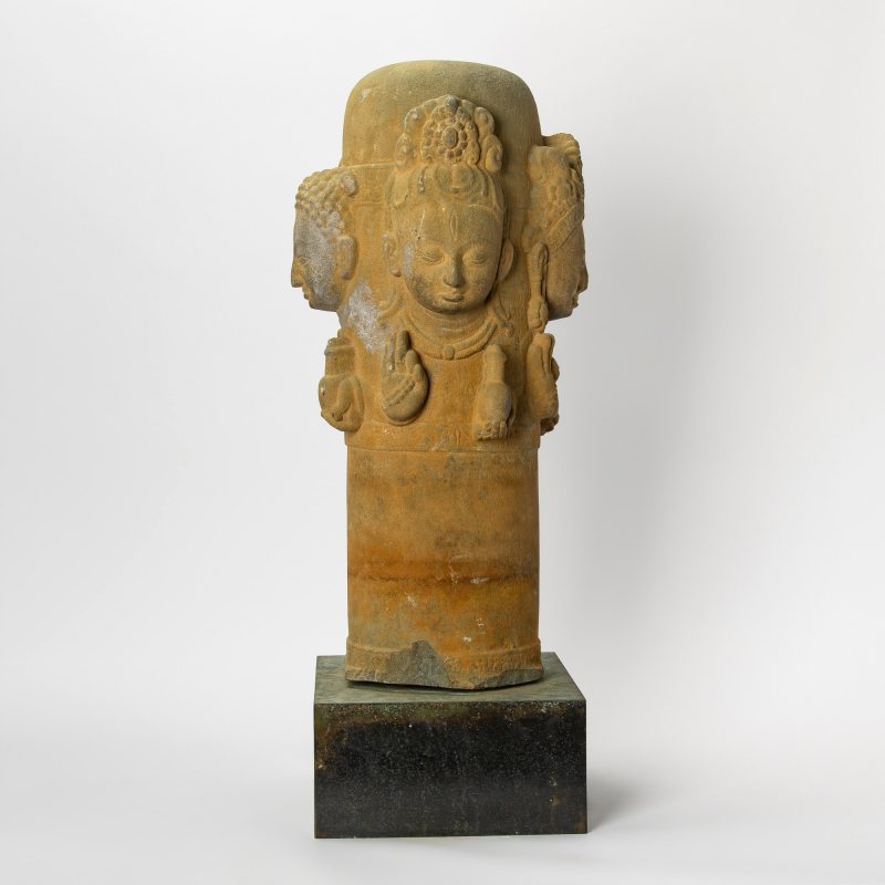 A Rare Nepalese Carved Stone Chaturmukha Lingam - 图5