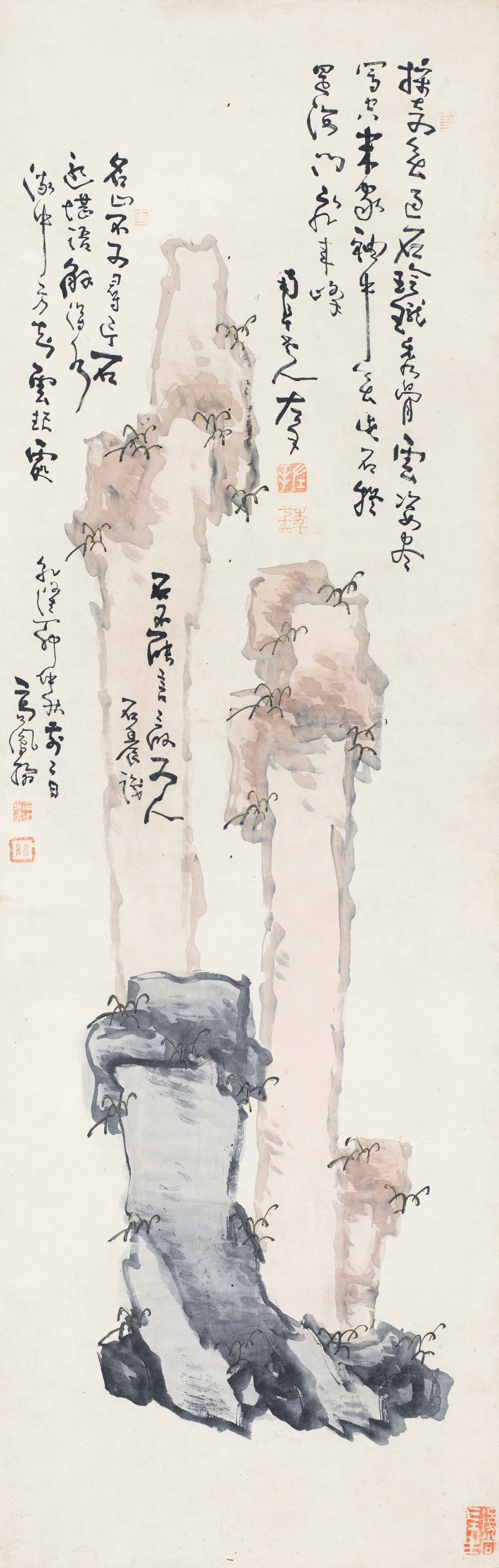 1762年作 高凤翰 1747年作 怪石图