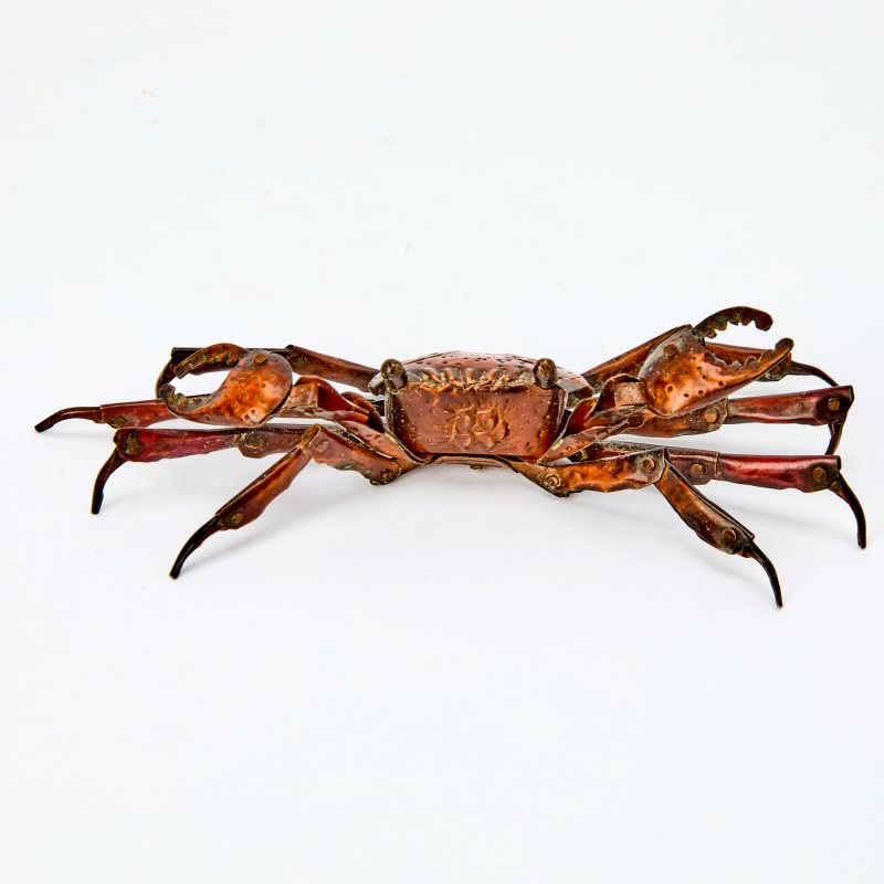 Two Japanese Copper Alloy Articulated Crustaceans - 图2