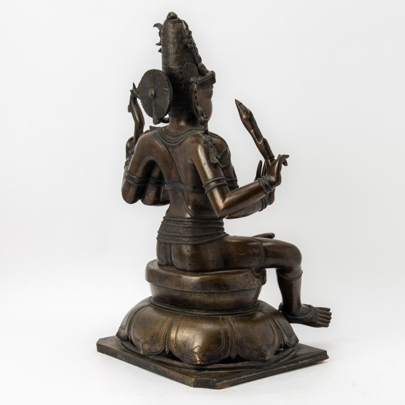 A Large Indian Bronze Figure of Shiva - 图7