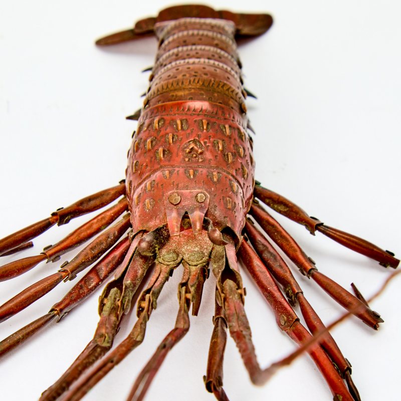 Two Japanese Copper Alloy Articulated Crustaceans - 图5