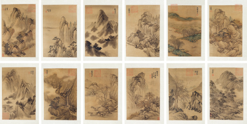 杨晋 1685年作 仿各家山水册