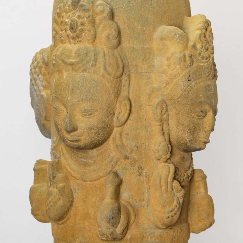 A Rare Nepalese Carved Stone Chaturmukha Lingam - 图8