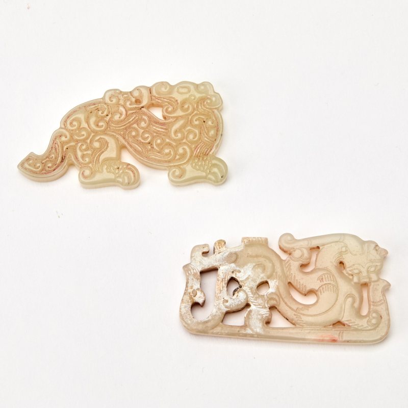Two Chinese Archaistic Jade Carvings - 图2