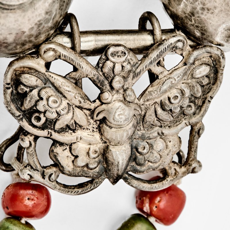 A Chinese Silver Longevity Lock - 图3