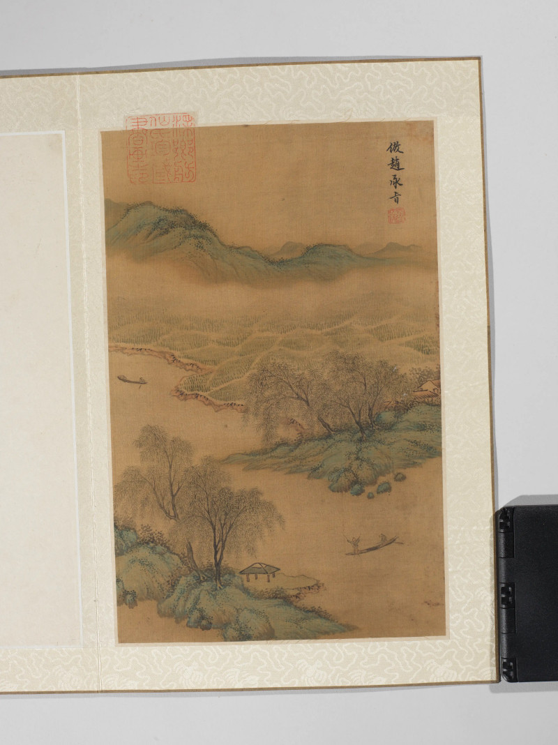 杨晋 1685年作 仿各家山水册 - 图3