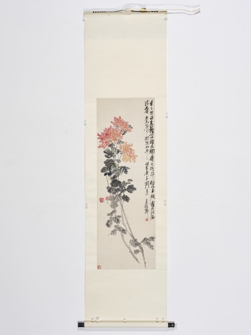 吴昌硕 1900年作 秋菊佳色 - 图2