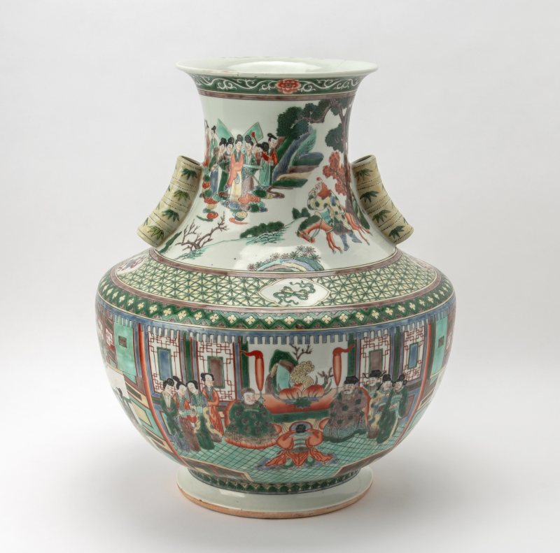 A Large Chinese Famille Verte Porcelain Vase - 图3
