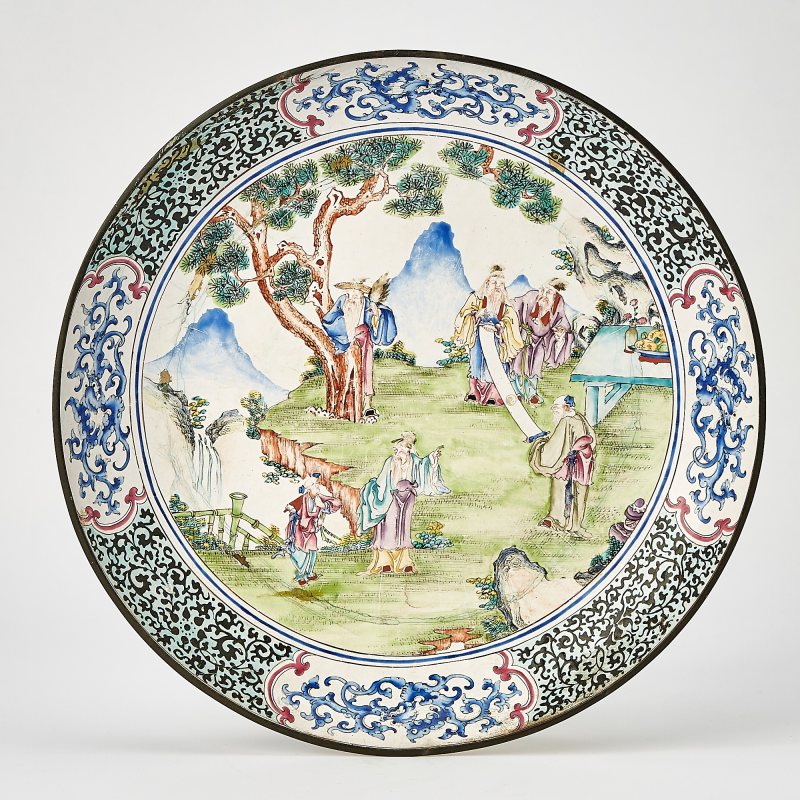 A Chinese Canton Enamel Charger - 图1
