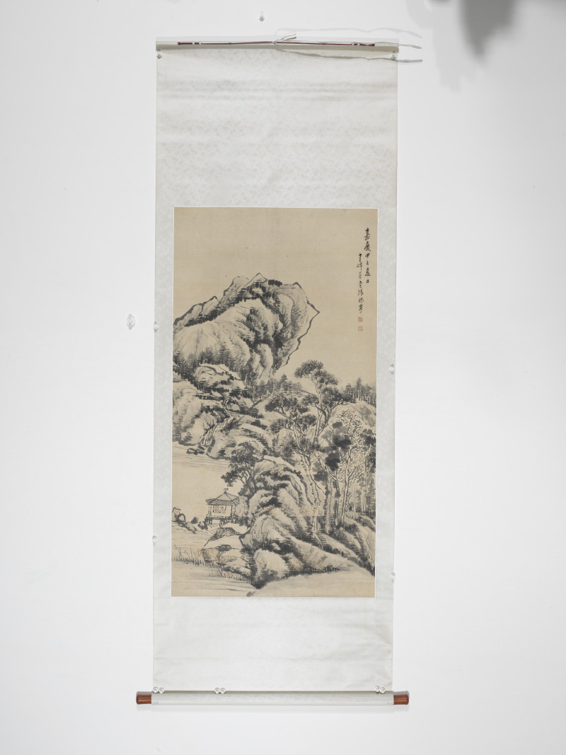 张赐宁 1804年作 墨山水 - 图2