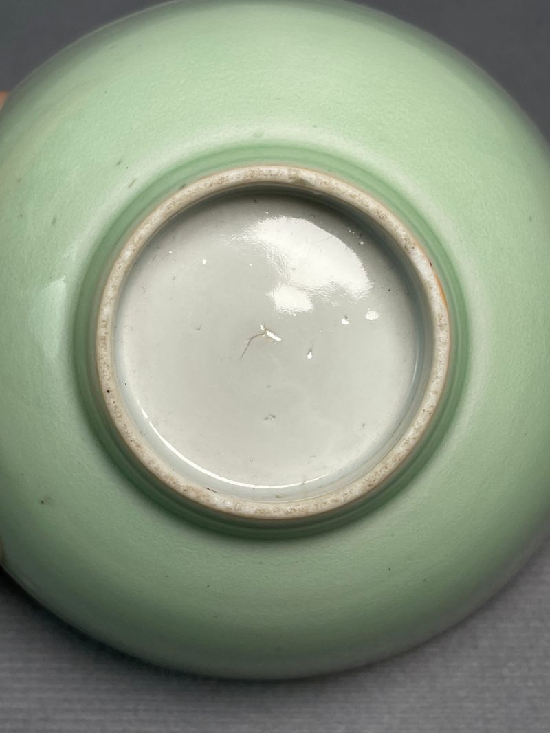 清中期 豆青釉茶园 - 图12