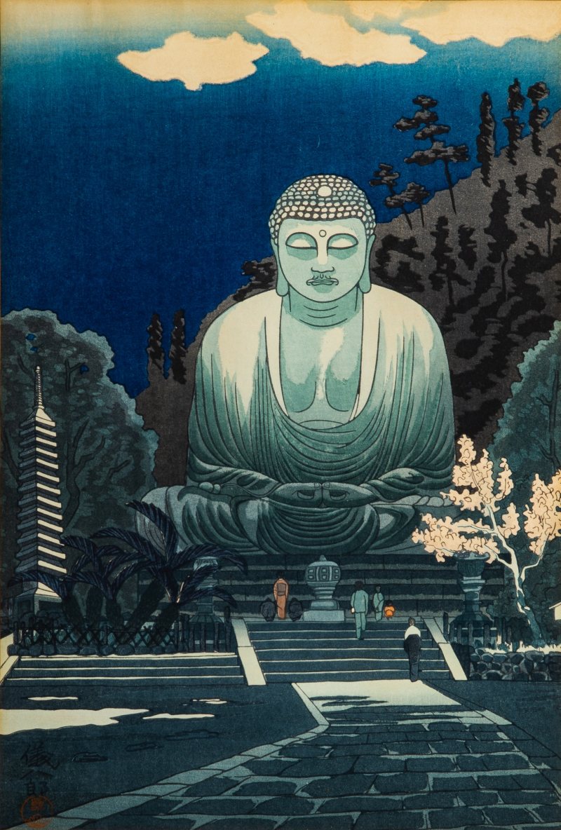 A Japanese Shin Hanga Woodblock Print by Gihachiro Okuyama - 图2