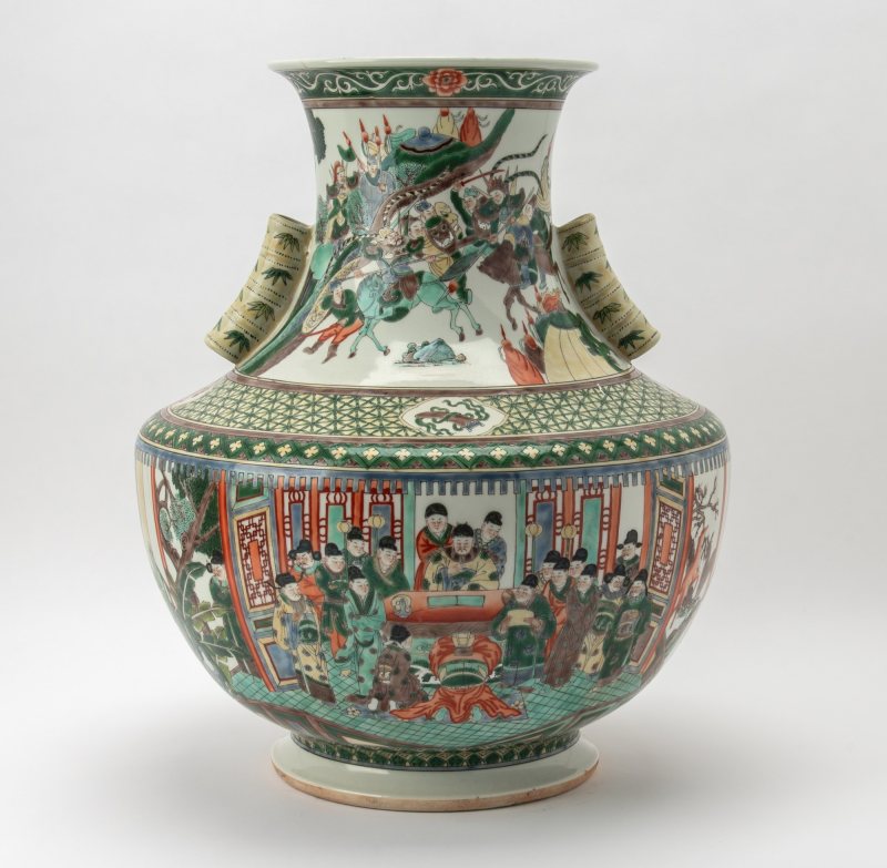 A Large Chinese Famille Verte Porcelain Vase - 图6