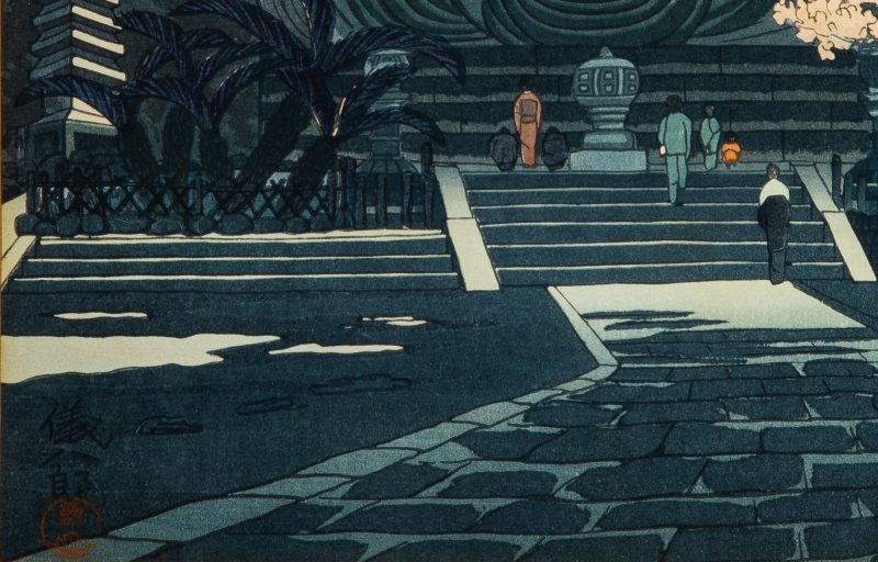 A Japanese Shin Hanga Woodblock Print by Gihachiro Okuyama - 图3