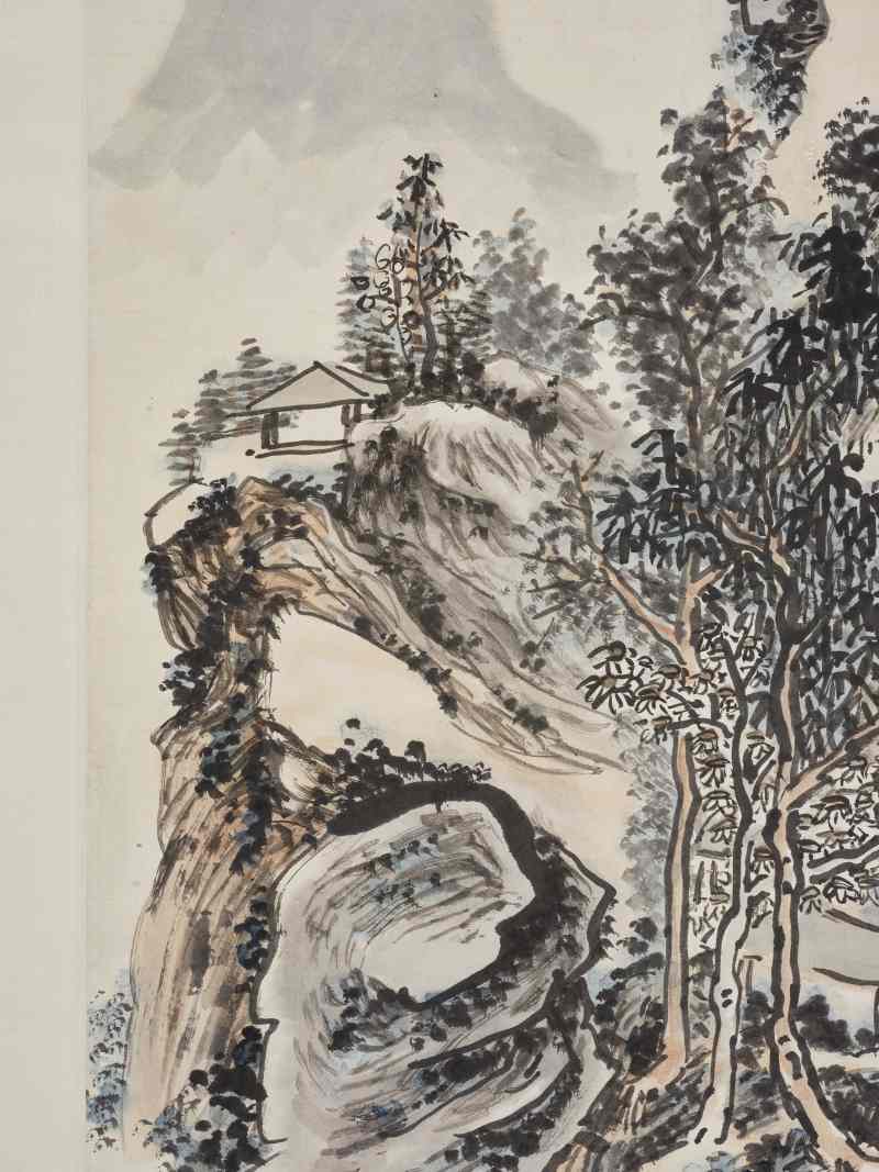黄宾虹  翠微山色 - 图8