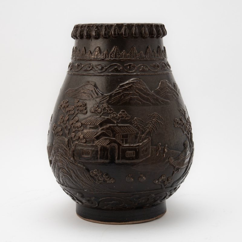 A Chinese Black Glazed Pottery Jar - 图3