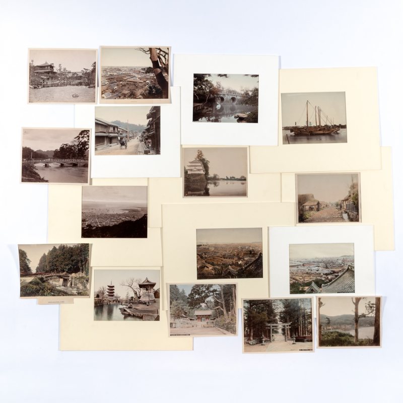 A Group of Japanese Albumen Prints Depicting Architectural and Man-made Structures - 图1