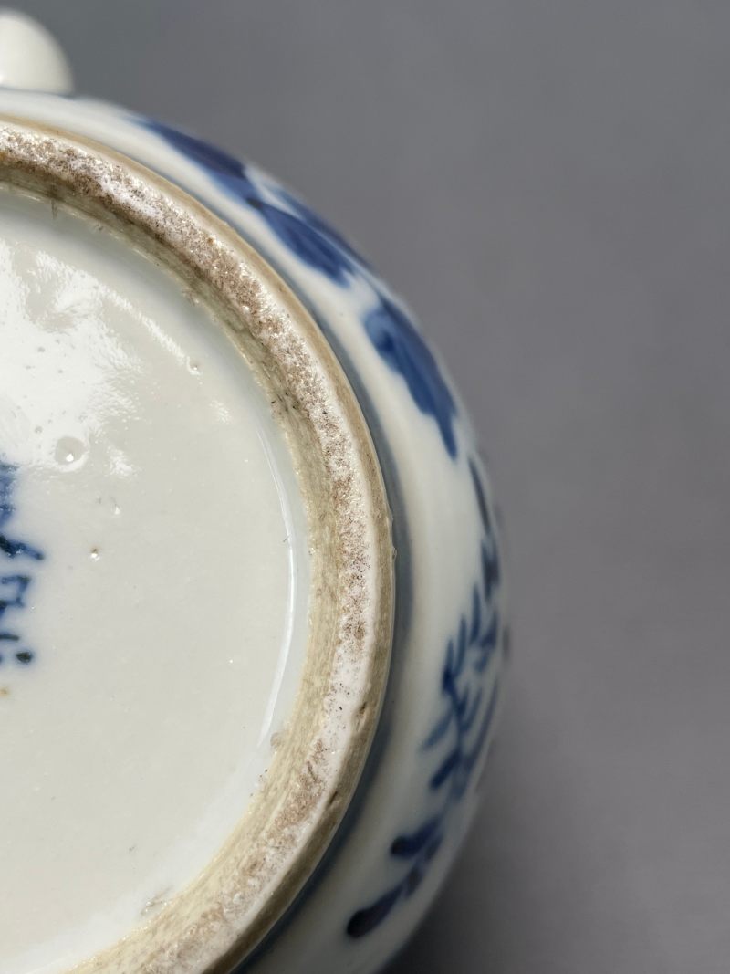 清光绪 青花花鸟纹茶壶 - 图22