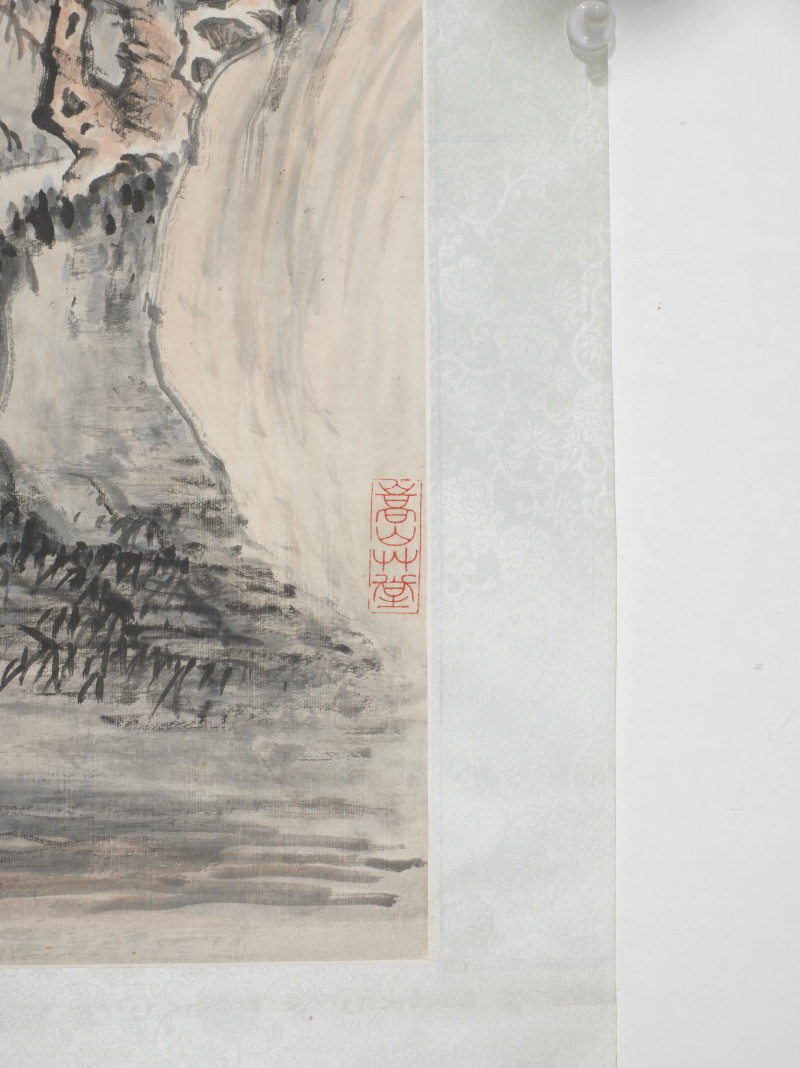 冯超然 1927年作 仿北苑山水 - 图5