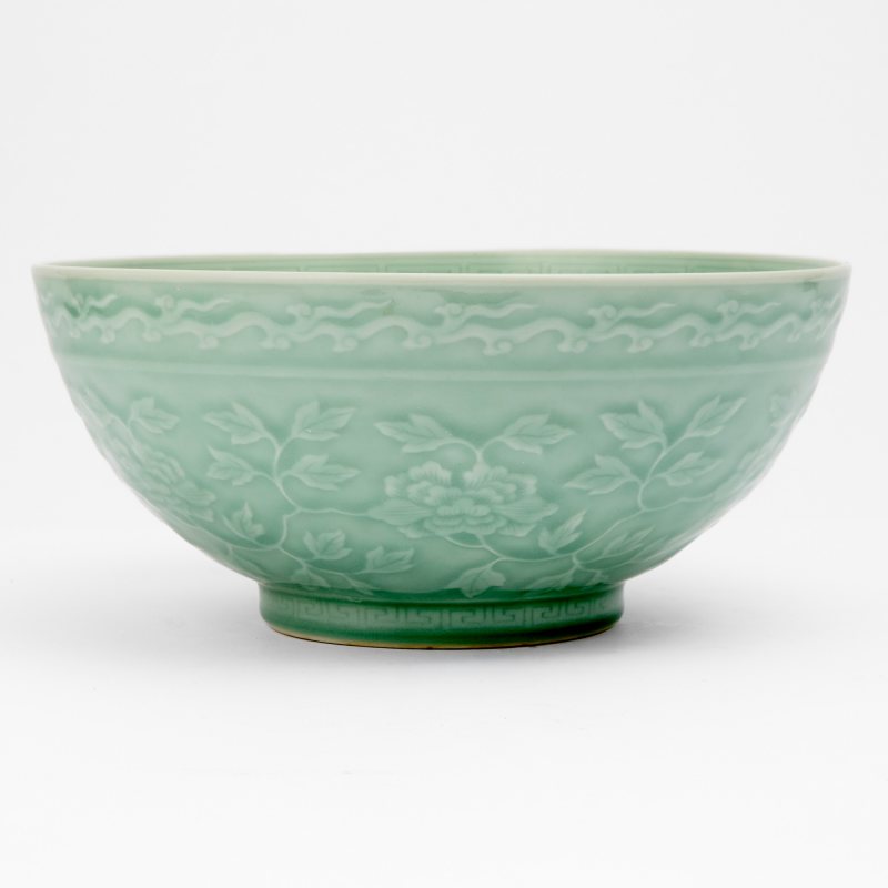 A Chinese Celadon Glazed Porcelain Bowl