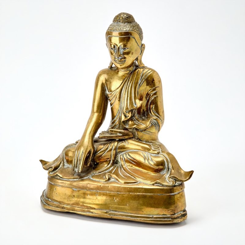 A Burmese Bronze Figure of Buddha - 图1