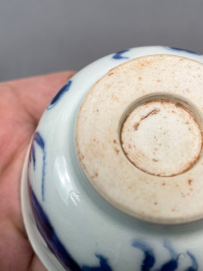 清中期 青花过墙龙纹茶园 - 图20