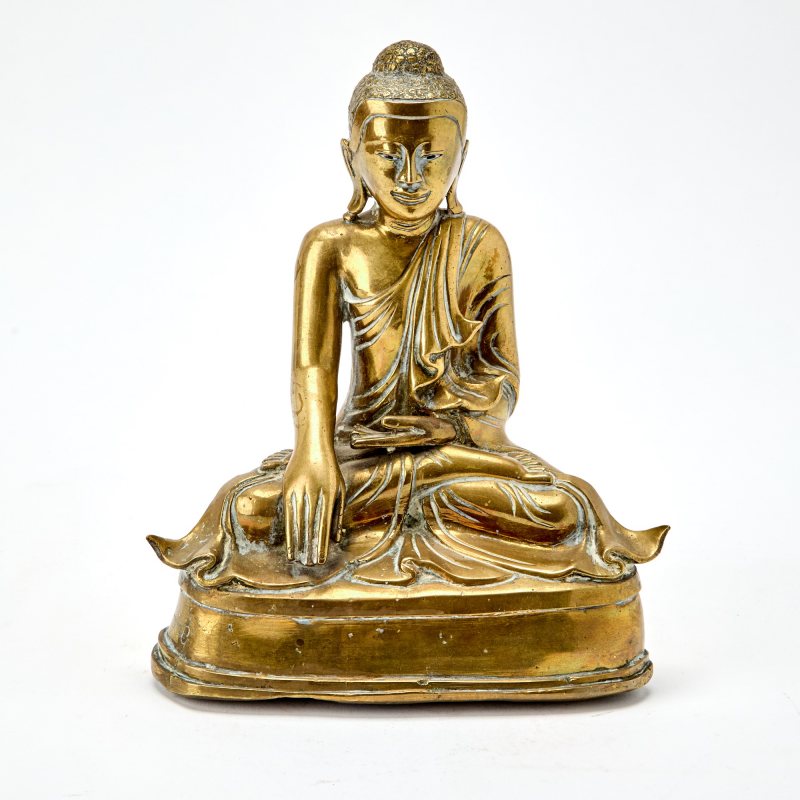 A Burmese Bronze Figure of Buddha - 图2