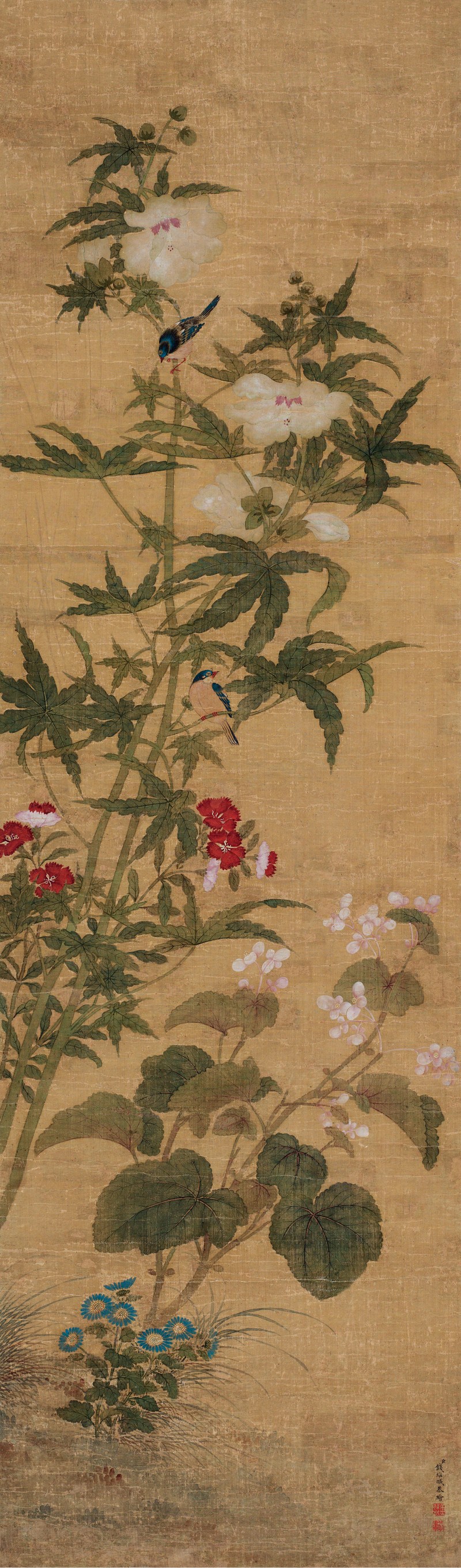 1783年作 钱维城  花卉