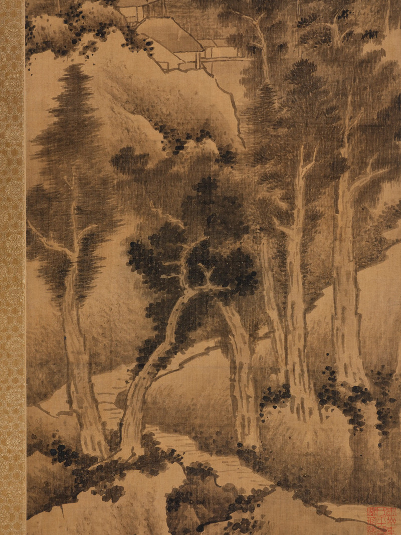 龚贤 壬子（1672年）作  仿倪瓒山水 - 图9