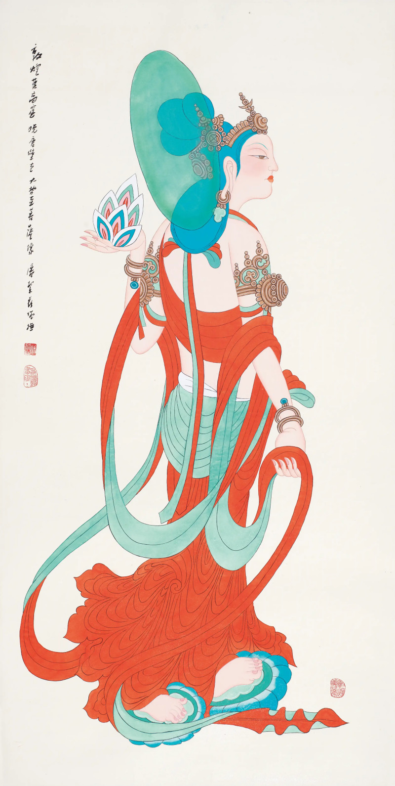 潘洁兹  大势至菩萨像