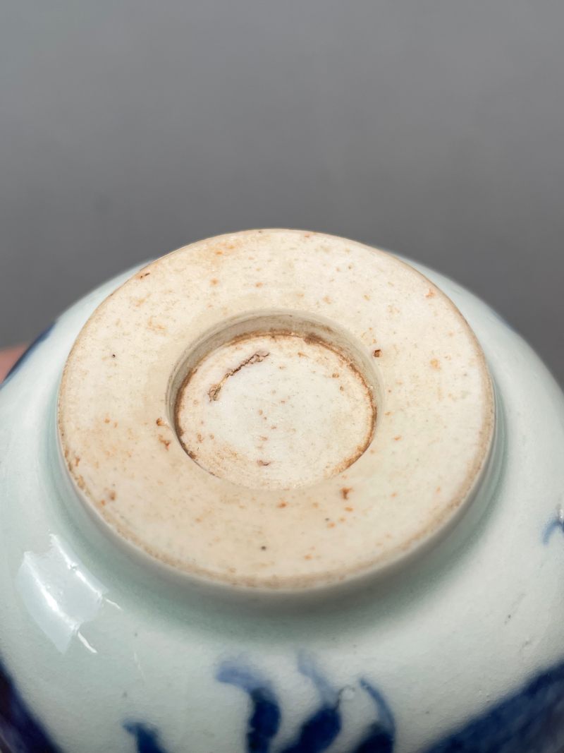 清中期 青花过墙龙纹茶园 - 图21