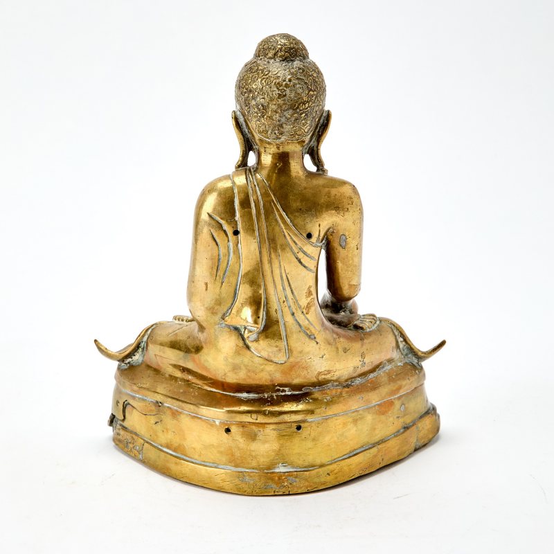 A Burmese Bronze Figure of Buddha - 图3