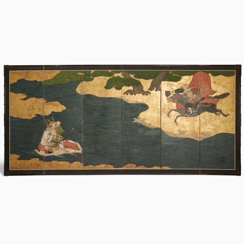 A Japanese Six-Panel Folding Screen - 图1