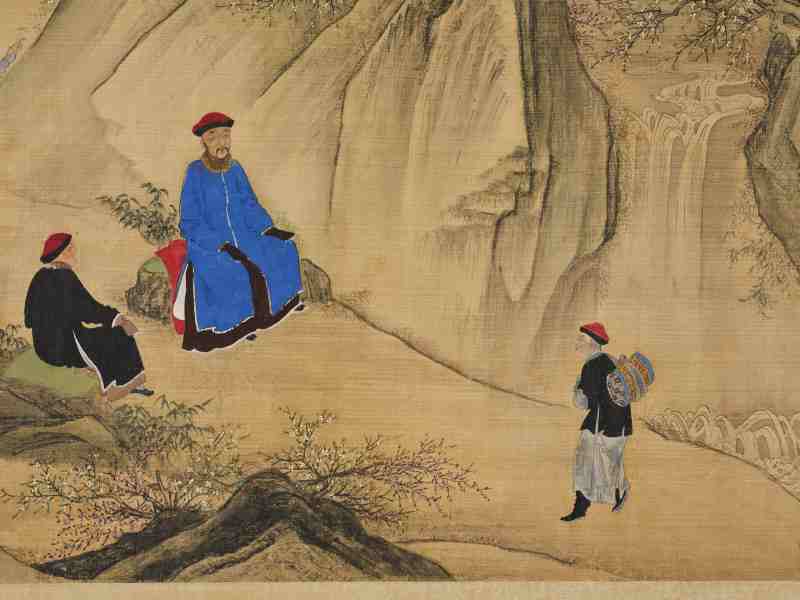 张淮、施静  十二月行乐图卷 - 图18