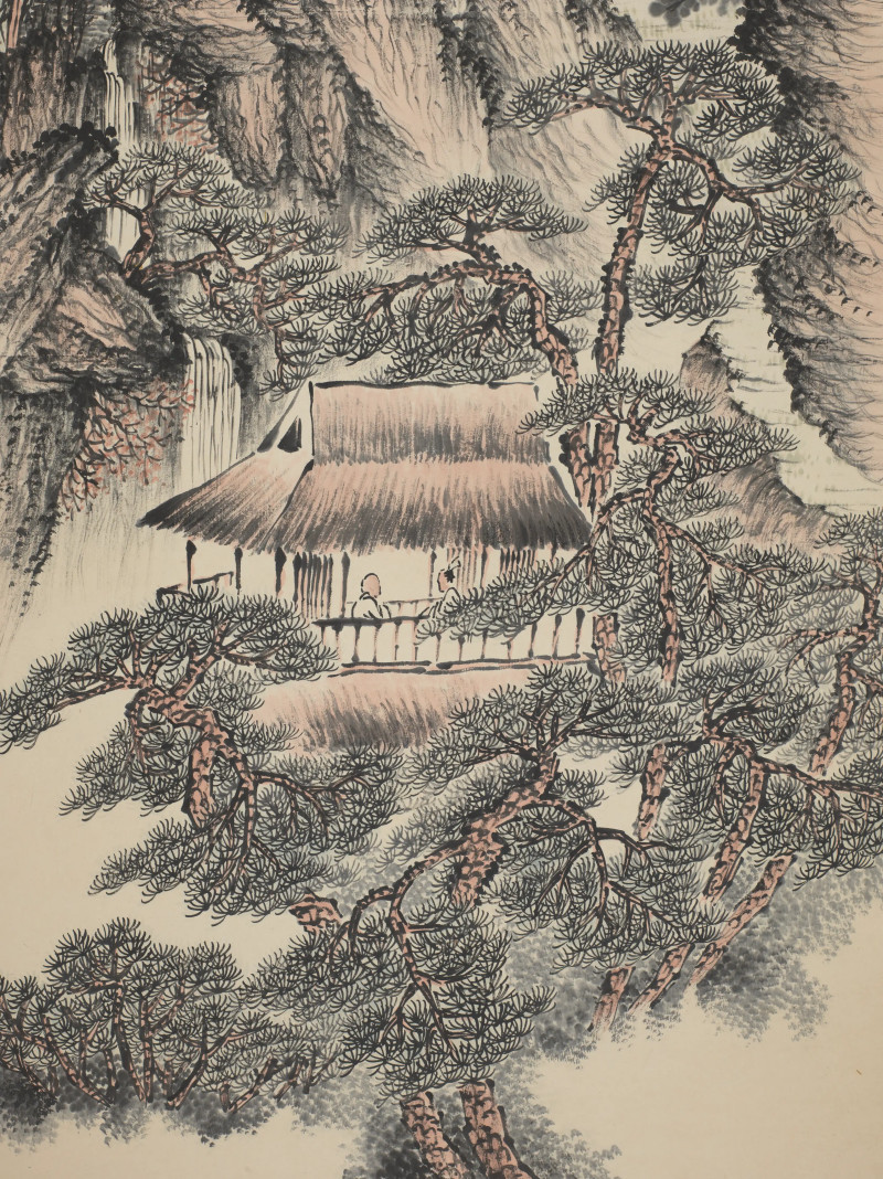 萧愻 1930年作 溪山高隐图 - 图6