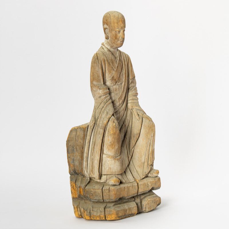 A Chinese Wood Carving of a Luohan - 图5