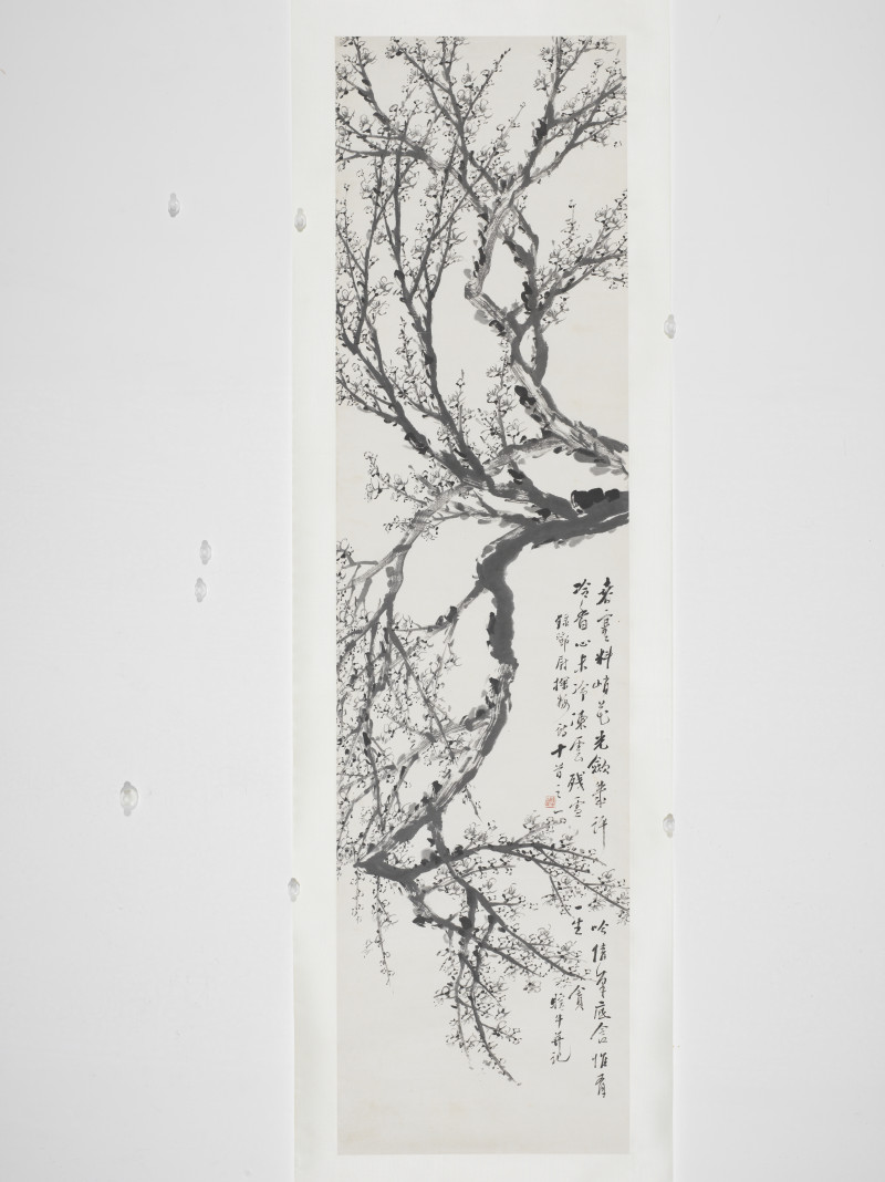 金心兰 1903年作 梅花四屏 - 图7